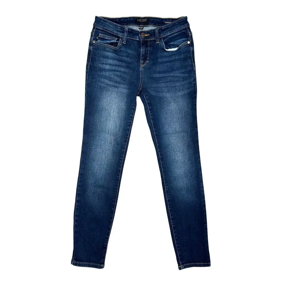 Judy Blue | Women | Joanne Dark Wash Mid Rise Skinny Fit Denim Jeans | Size 29